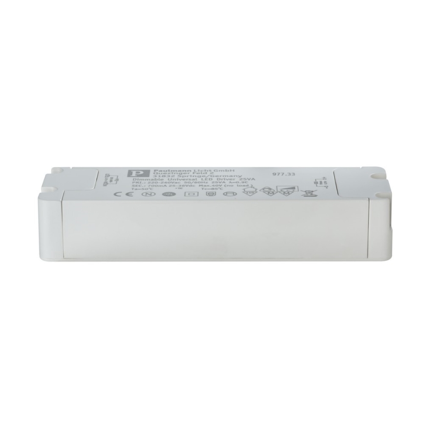 Paulmann 97733 - Transformateur LED courant constant 25W/700mA/230V