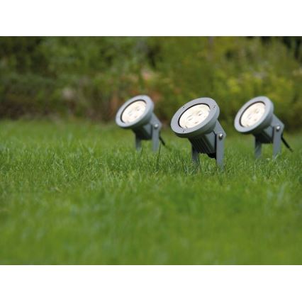 Paulmann 98845 - LOT 3x LED/3W IP65 Projecteur GARDENSPOT 230V