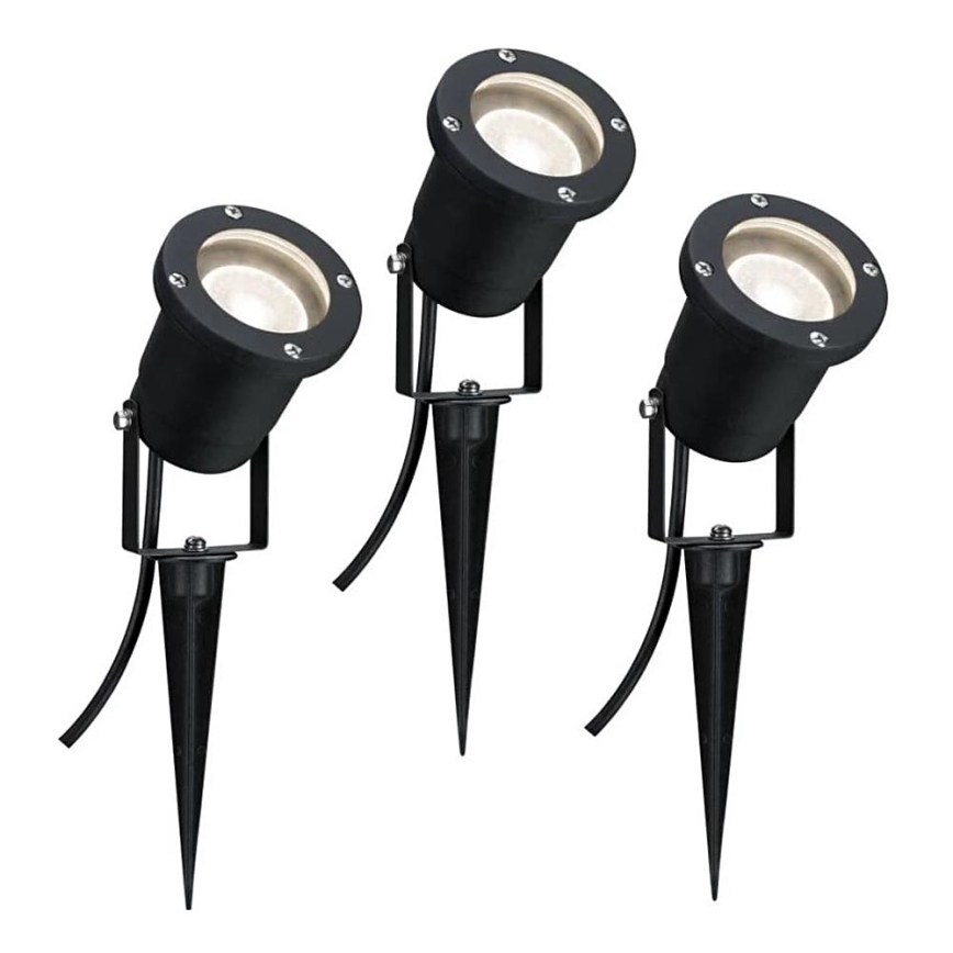 Paulmann 98897 - LOT 3xLED GU10/3,5W IP65 Lampadaire d'extérieur 230V