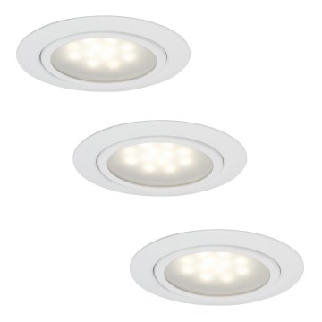 Paulmann 99815 - PACK 3x Luminaire LED encastrable MICRO LINE 3xLED/1W/230V/12V