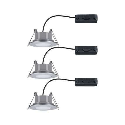 Paulmann 99933 - LOT 3x LED/5,2W IP65 Spot encastrable salle de bain à intensité variable 230V