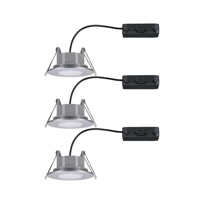 Paulmann 99933 - LOT 3x LED/5,2W IP65 Spot encastrable salle de bain à intensité variable 230V