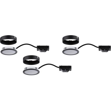 Paulmann 99990 - LOT 3xLED/3,5W éclairage de meuble PUKK 230V