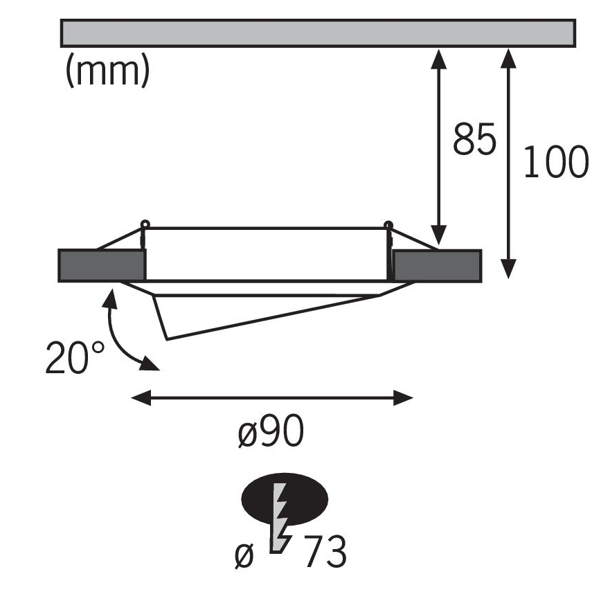 Paulmann - Nice Price 3962 - LED GU10/3W Luminaire encastré 230V