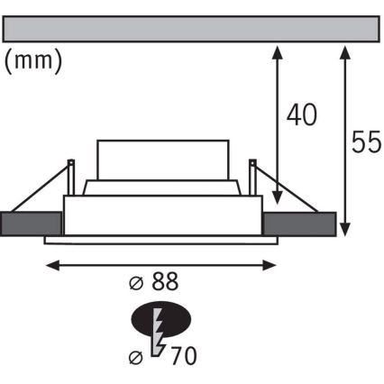 Paulmann - TIP 3937 - PACK 3xLED/4,5W Spot encastrable 230V