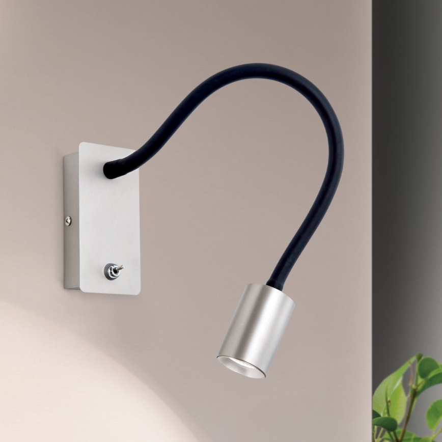 Petite applique flexible LED KURT LED/5W/230V argenté