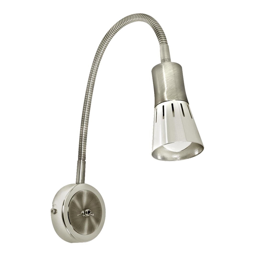 Petite lampe flexible ARENA 1xE14/40W/230V chrome mat