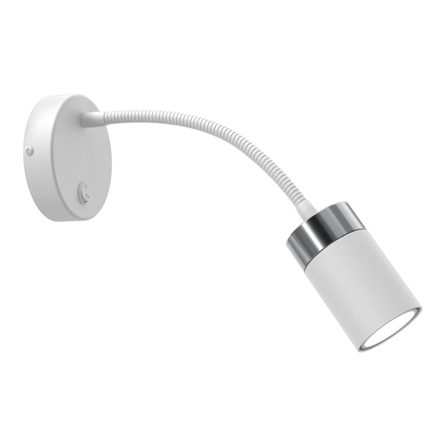 Petite lampe flexible JOKER 1xGU10/8W/230V blanc/chrome mat