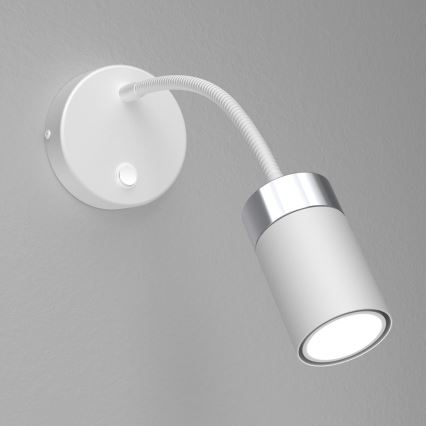 Petite lampe flexible JOKER 1xGU10/8W/230V blanc/chrome mat