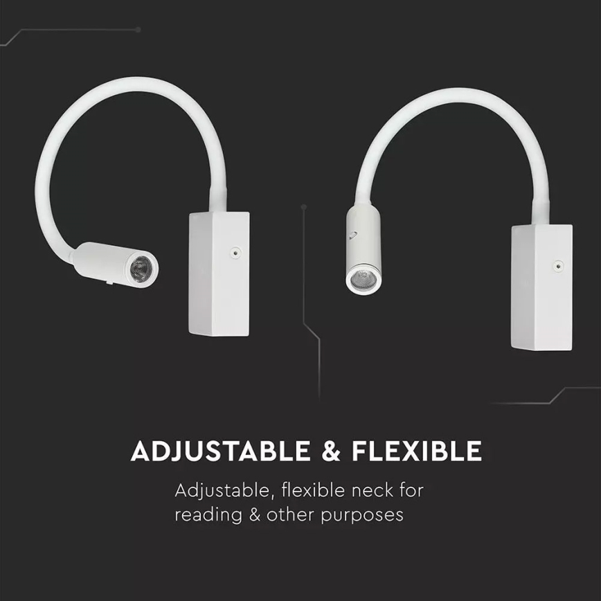 Petite lampe flexible LED 1xLED/3W/230V