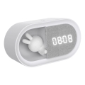 Petite veilleuse à intensité variable avec réveil BUNNY LED/1,2W/5V 3000K