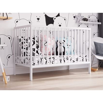 PETITE&MARS - Berceau en bois pour enfants MOONY blanc