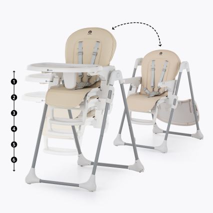 PETITE&MARS - Chaise haute pour enfant GUSTO turquoise
