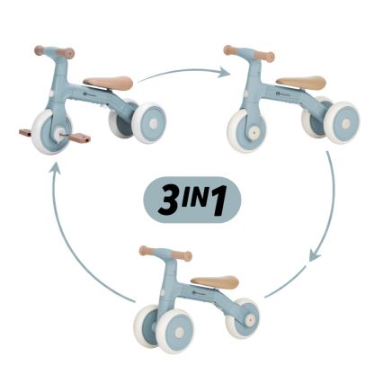 PETITE&MARS - Draisienne pour enfants 3 en 1 BINGO Stering Bleu