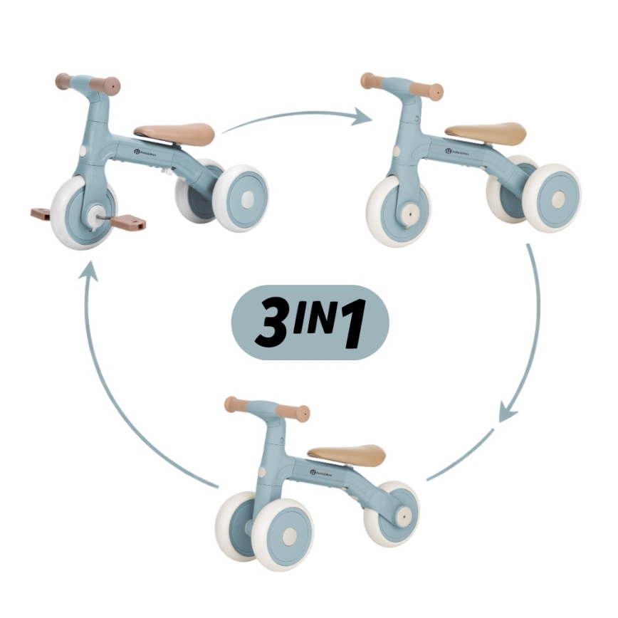 PETITE&MARS - Draisienne pour enfants 3 en 1 BINGO Stering Bleu