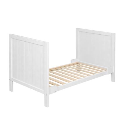 PETITE&MARS - Lit bébé évolutif 3 en 1 MILA 120x60 cm blanc/hêtre