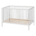 PETITE&MARS - Lit bébé NELA BEECH 120x60 cm blanc/hêtre