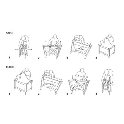 PETITE&MARS - Lit de voyage KOOT Lite Gris foncé
