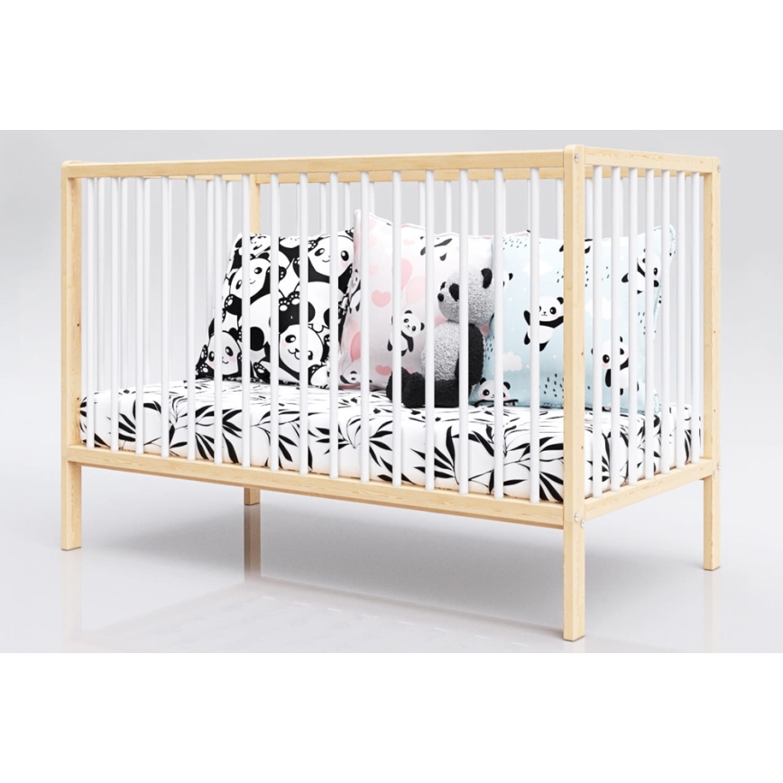 PETITE&MARS - Lit d'enfant en bois MOONY pin