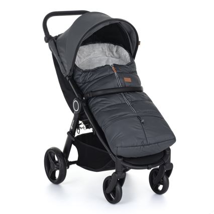 PETITE&MARS - LOT Chancelière bébé 3en1 JIBOT + manchons pour poussette JASIE gris