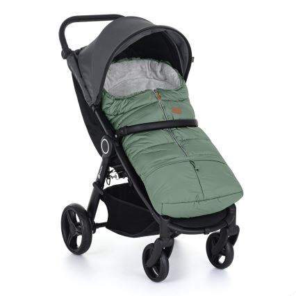 PETITE&MARS - LOT Chancelière bébé 3en1 JIBOT + manchons pour poussette JASIE vert