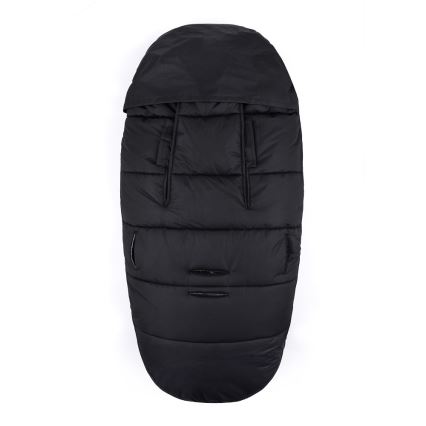 PETITE&MARS - LOT Chancelière pour bébé 4en1 COMFY + cache-mains pour poussette FURRY Forever Black
