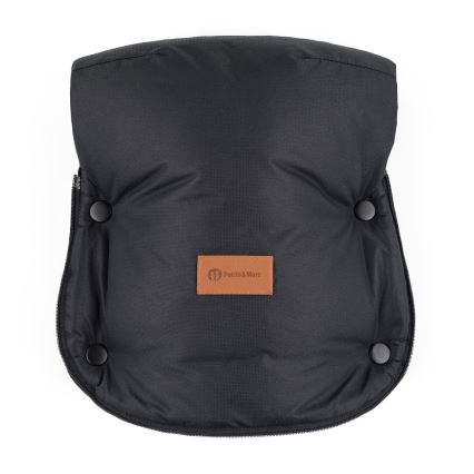 PETITE&MARS - Manchon de poussette FURRY Forever Black