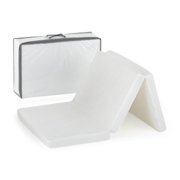PETITE&MARS - Matelas de voyage pliable FOLDIE 120x60 cm blanc