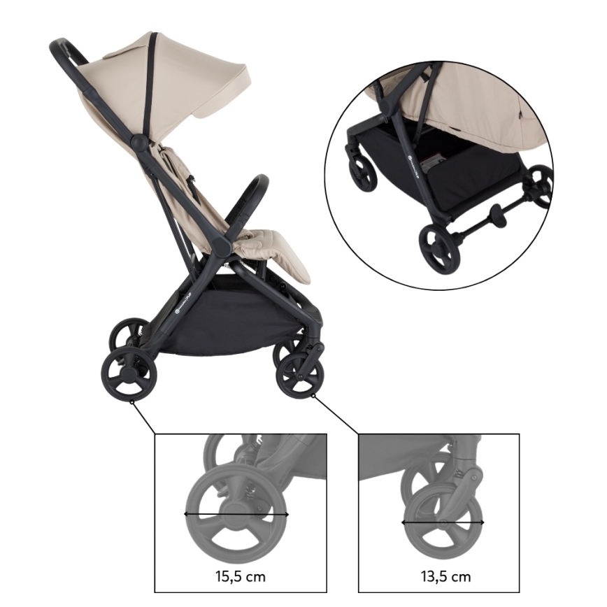PETITE&MARS - Poussette sportive FLIP Beige sable