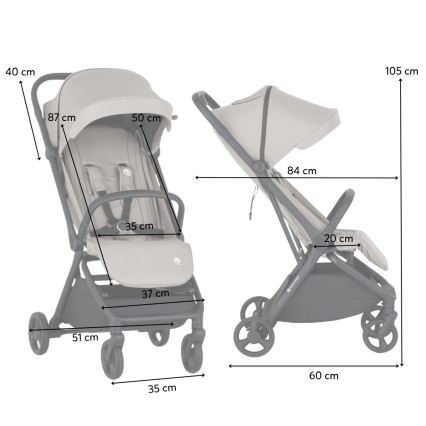 PETITE&MARS - Poussette sportive FLIP Beige sable