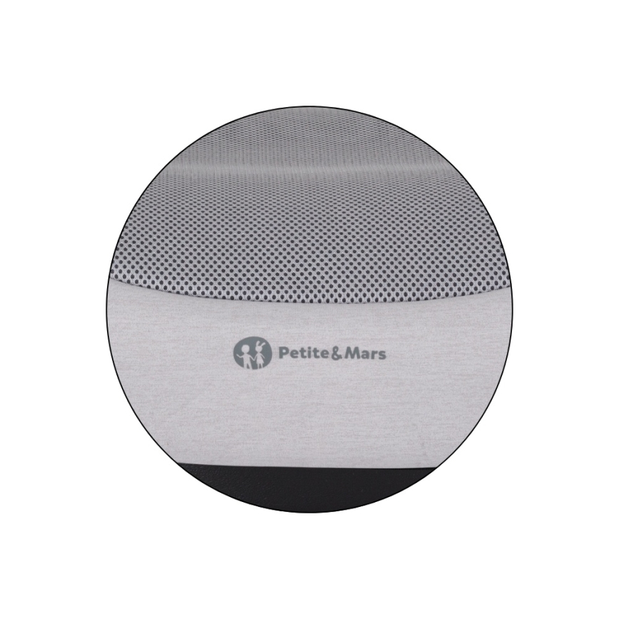 PETITE&MARS - Rehausseur auto OPTIMUS PRO i-Size Air 125-150 cm (22-36 kg) gris