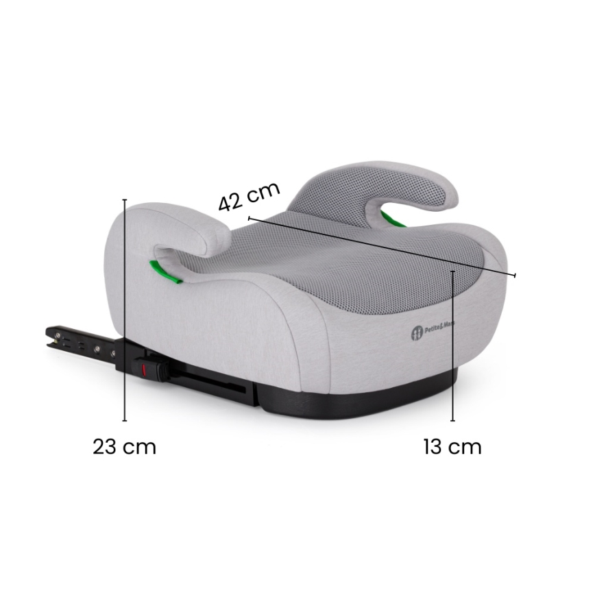 PETITE&MARS - Rehausseur auto OPTIMUS PRO i-Size Air 125-150 cm (22-36 kg) gris