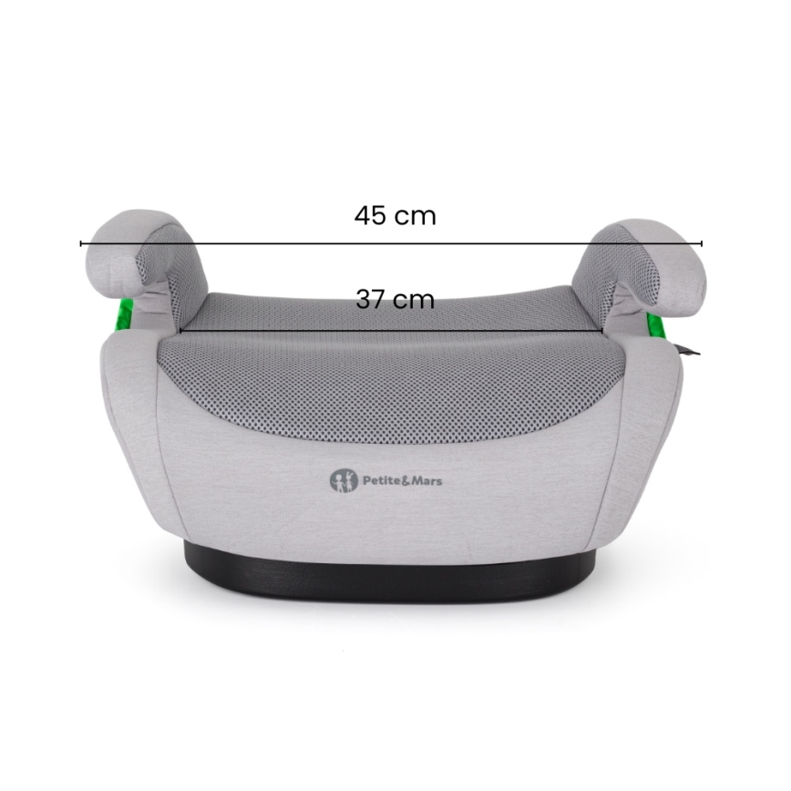 PETITE&MARS - Rehausseur auto OPTIMUS PRO i-Size Air 125-150 cm (22-36 kg) gris
