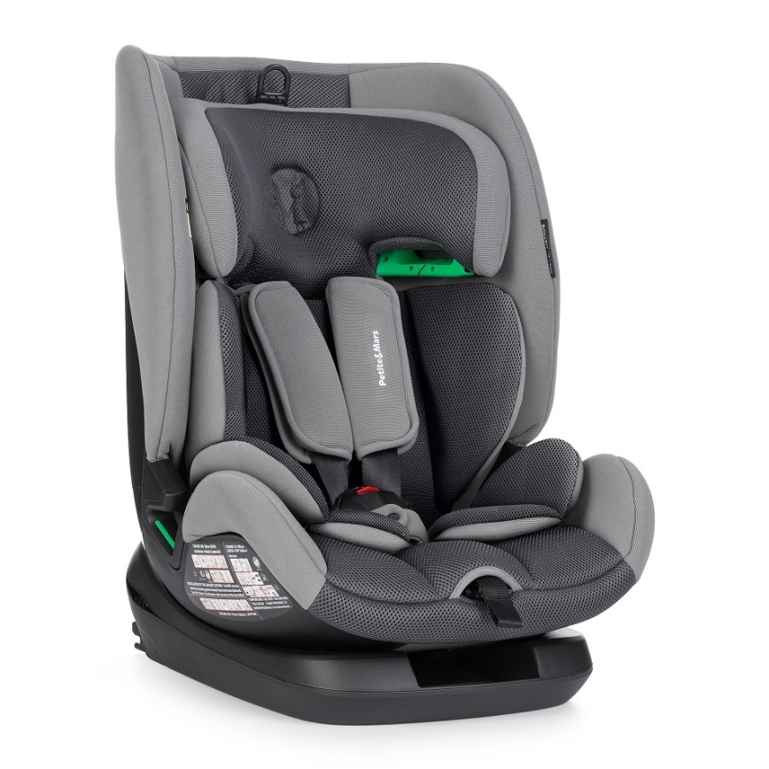 PETITE&MARS - Siège auto PRIME PRO i-Taille 76-150 cm (9-36 kg) gris