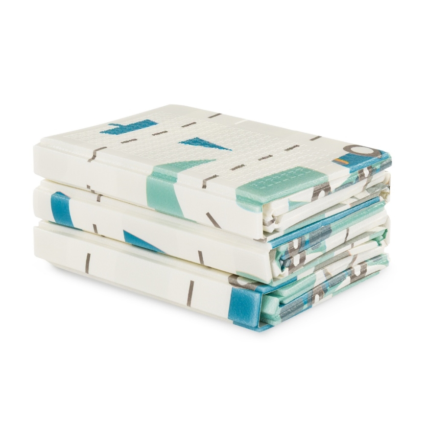 PETITE&MARS - Tapis de jeu pliable CAMPY Cars&Arabesca