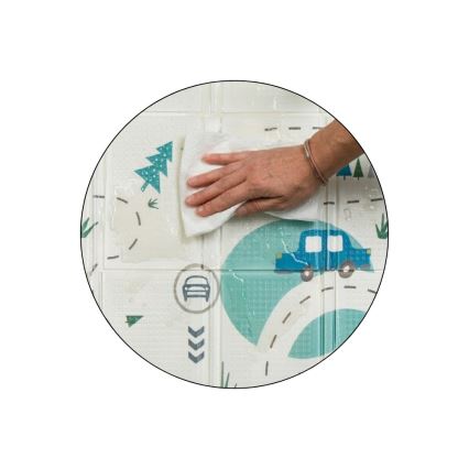 PETITE&MARS - Tapis de jeu pliable CAMPY Cars&Arabesca