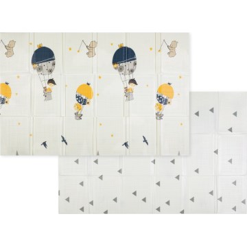 PETITE&MARS - Tapis de jeu pliable CAMPY Mountains&Triangles