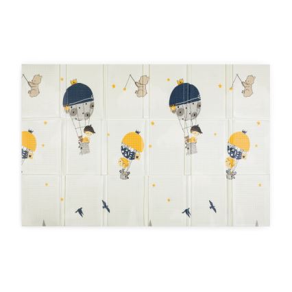 PETITE&MARS - Tapis de jeu pliable CAMPY Mountains&Triangles