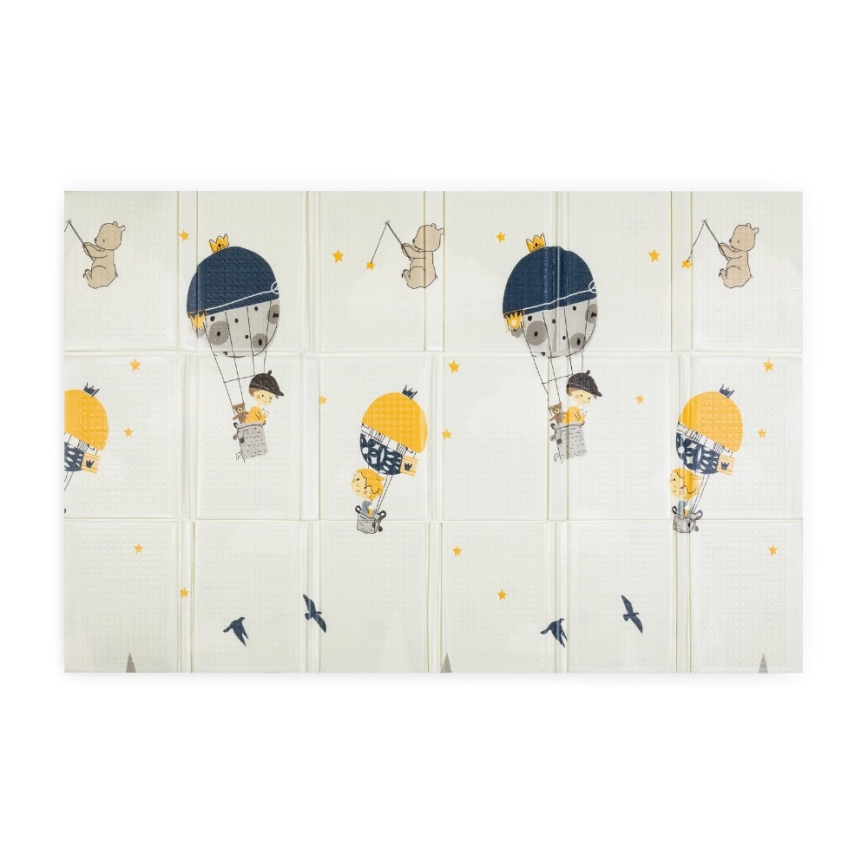PETITE&MARS - Tapis de jeu pliable CAMPY Mountains&Triangles