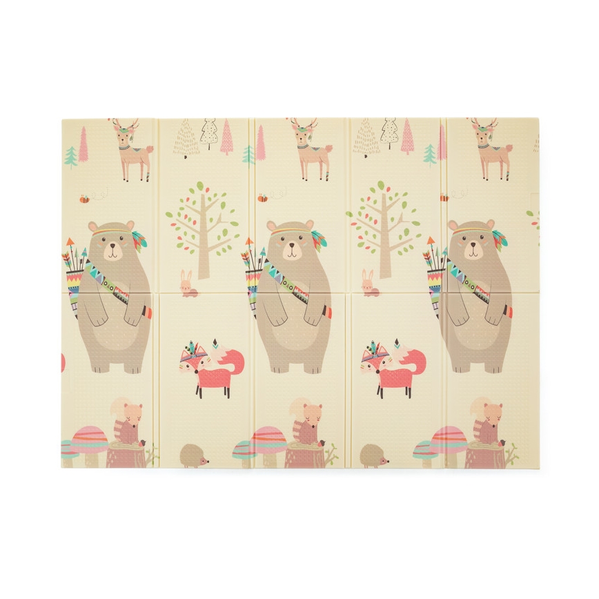 PETITE&MARS - Tapis d'éveil pliable CAMPY ELEPHANT&FOX