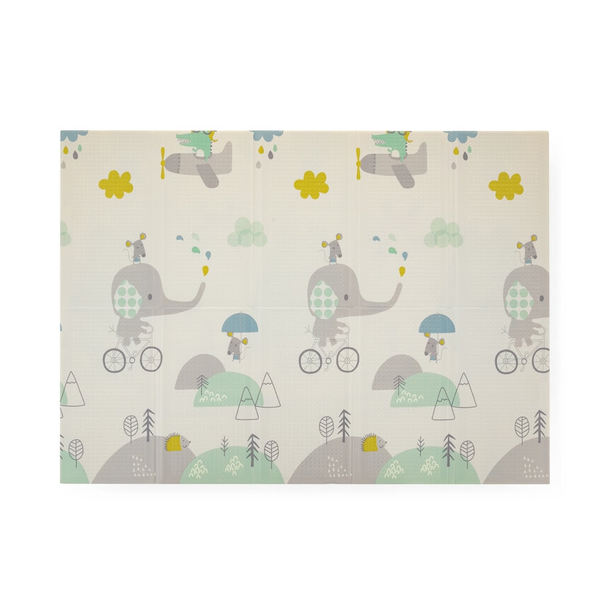 PETITE&MARS - Tapis d'éveil pliable CAMPY ELEPHANT&FOX