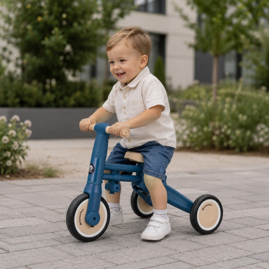 PETITE&MARS - Tricycle 4 en 1 DRIFT Bleu océan