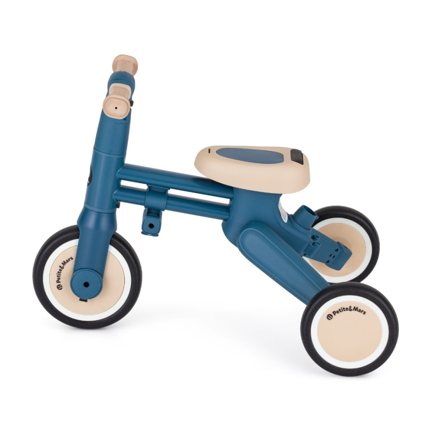 PETITE&MARS - Tricycle 4 en 1 DRIFT Bleu océan