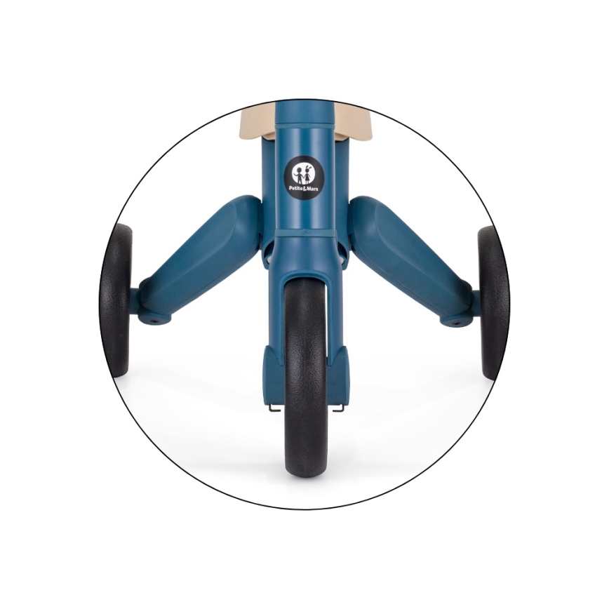 PETITE&MARS - Tricycle 4 en 1 DRIFT Bleu océan