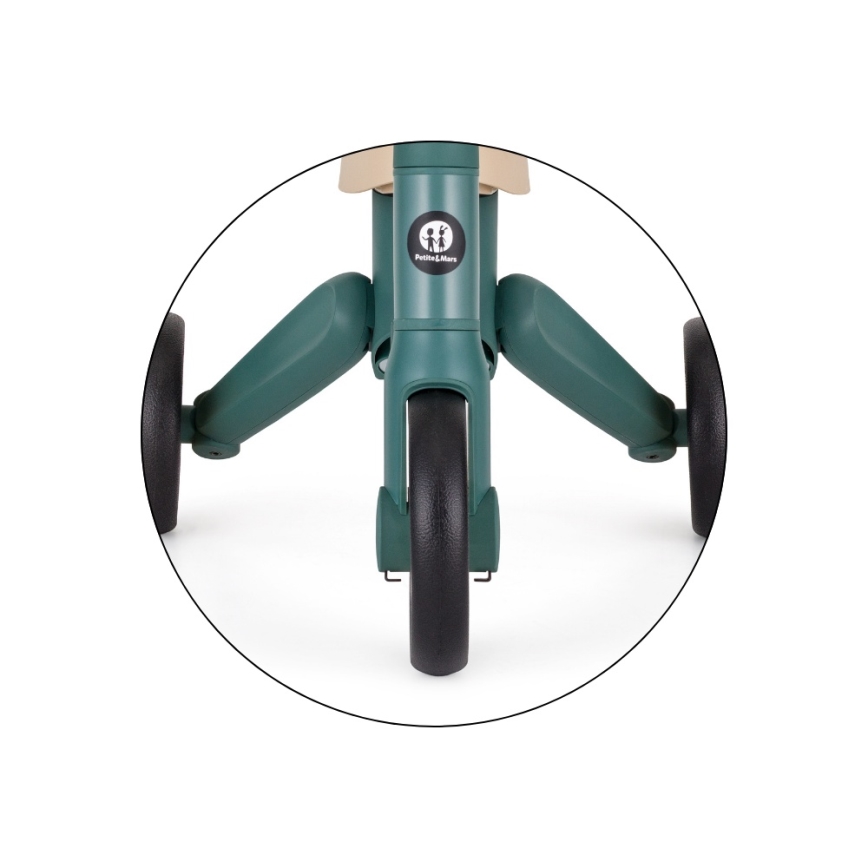 PETITE&MARS - Tricycle 4 en 1 pour enfants DRIFT Misty Green