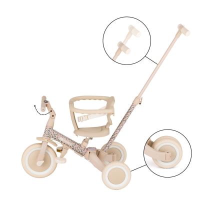 PETITE&MARS - Tricycle 5 en 1 pour enfant TURBO LIMITED Prairie Rose
