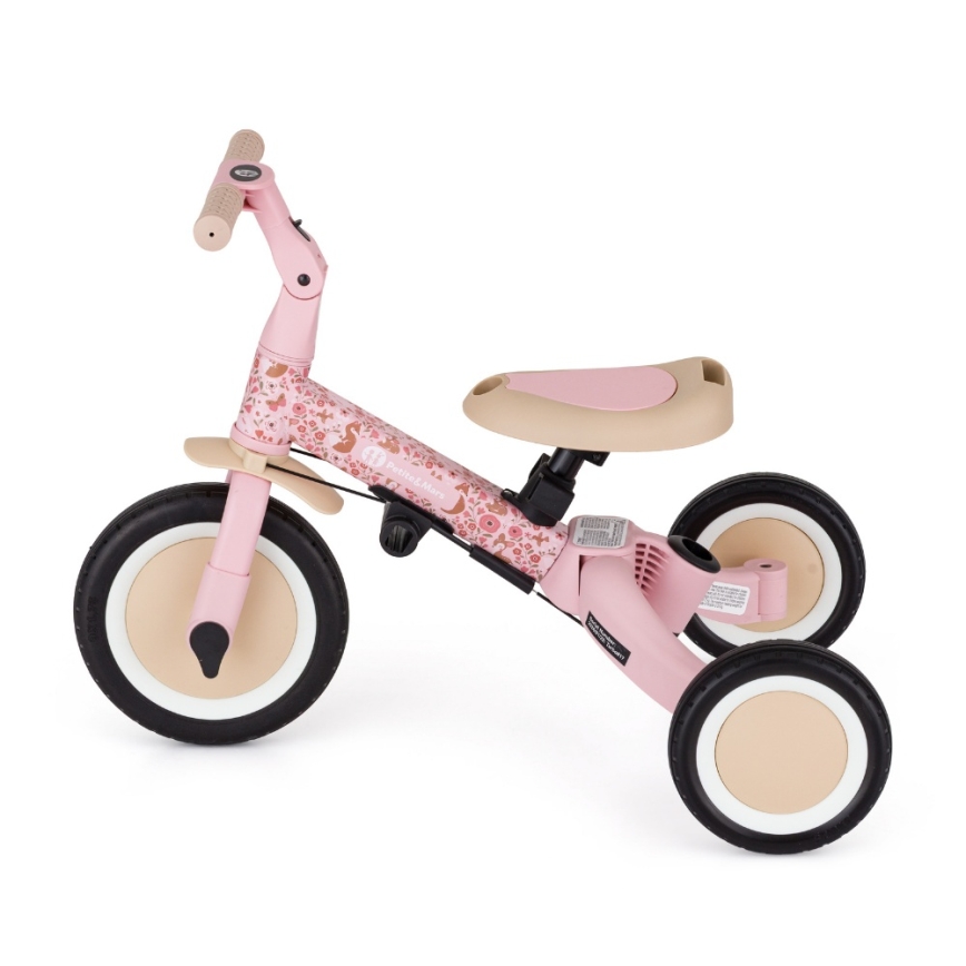 PETITE&MARS - Tricycle 5 en 1 pour enfants TURBO LIMITED Rosy Wilderness
