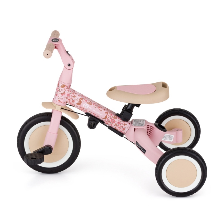 PETITE&MARS - Tricycle 5 en 1 pour enfants TURBO LIMITED Rosy Wilderness
