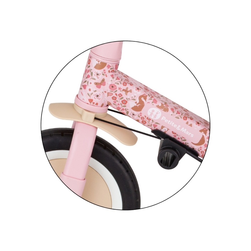 PETITE&MARS - Tricycle 5 en 1 pour enfants TURBO LIMITED Rosy Wilderness