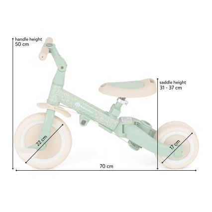 PETITE&MARS - Tricycle 5 en 1 TURBO LIMITED Green Twist